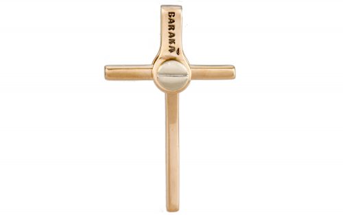 Золотая подвеска крестик КР218.4
