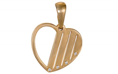 Золотая подвеска ПВ1306