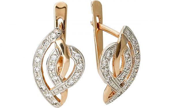 Сережки золоті СВ1161 Серьги СВ1161