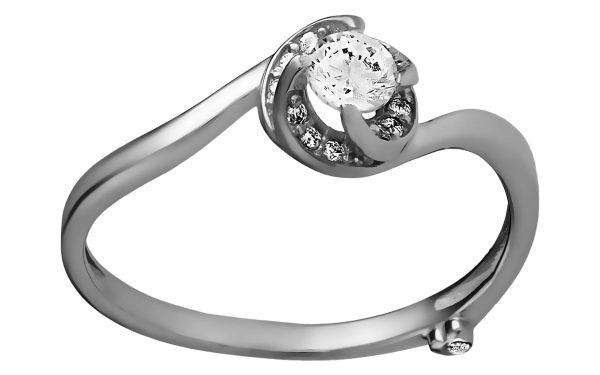 Срібна каблучка КВ2686-С Серебряное кольцо КВ2686-С