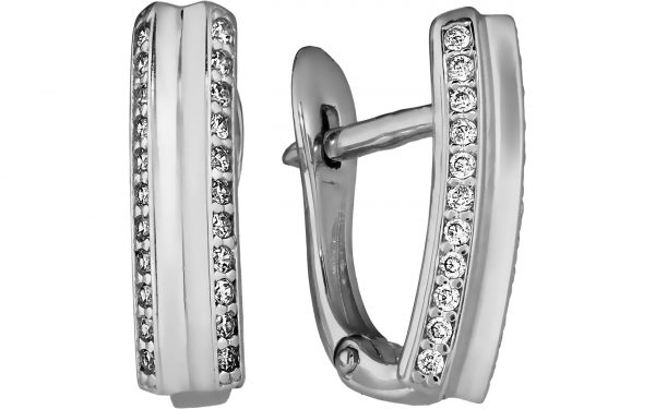 Срібні сережки СВ1892-С Серебряные серьги СВ1892-С