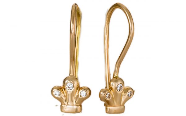 Золотые серьги СВ1960