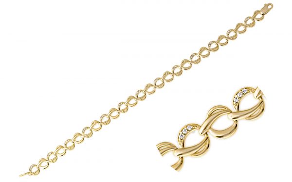 Золотой браслет БС417 Золотой браслет БС417