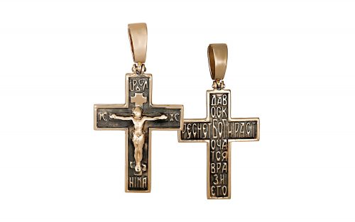Золотой крестик КР220