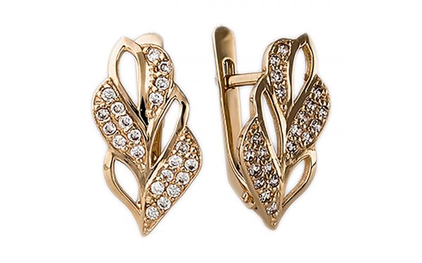 Сережки золотые СВ1454