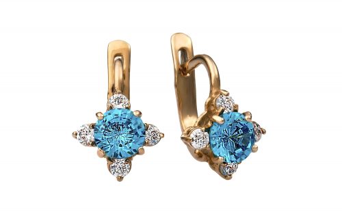 Серьги золотые СВ1580