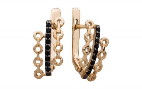 Сережки золотые с фианитами СВ1633.1