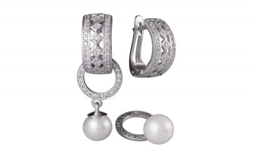 Сережки золотые с жемчугом СВ1697.1