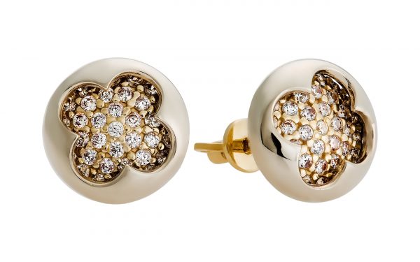 Золотые серьги с фианитами СВ1793.2 Золотые серьги с фианитами СВ1793.2