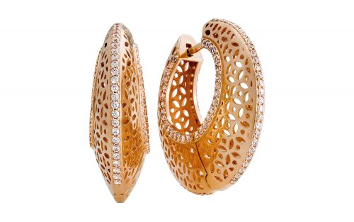 Золоті сережки з кубічним цирконієм СВ1796 Золоті сережки з кубічним цирконієм СВ1796