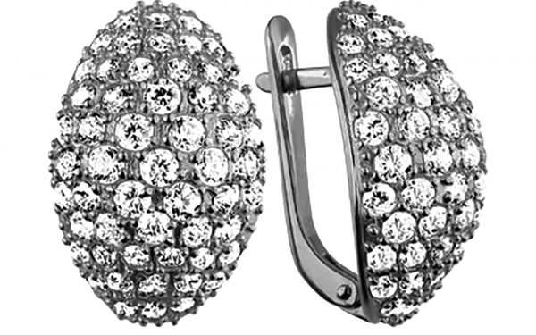 Срібні сережки СВ316-С Серебряные серьги СВ316-С