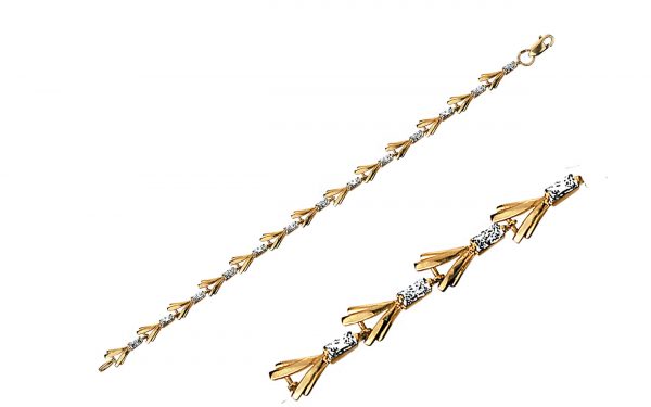 Золотий браслет БС024