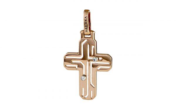 Золотой крестик КР222 Золотий хрестик КР222