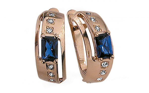 Золотые серьги СВ206 Золоті сережки СВ206