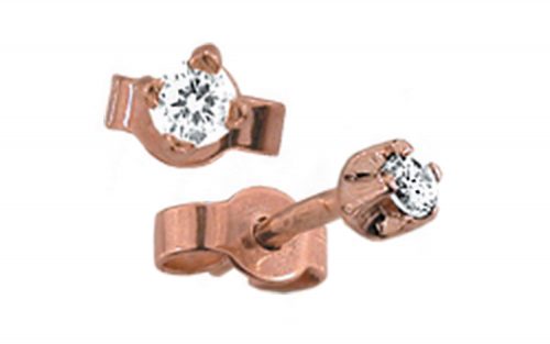 Золоті сережки з фіанітами СВ248 Золоті сережки СВ248