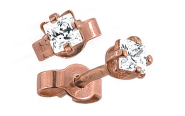 Золотые сережки с фианитами СВ323 Золоті сережки СВ323