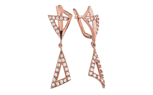 Золотые серьги СВ345.1 Золоті сережки СВ345.1