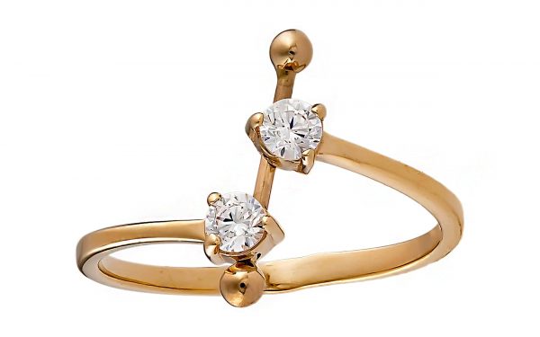 Золота каблучка КВ2829