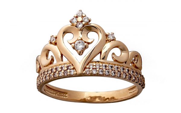 Золота каблучка КВ2837