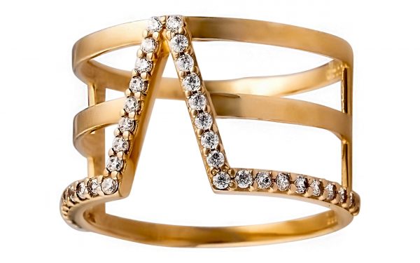 Золотое кольцо КВ2843 Золота каблучка КВ2843