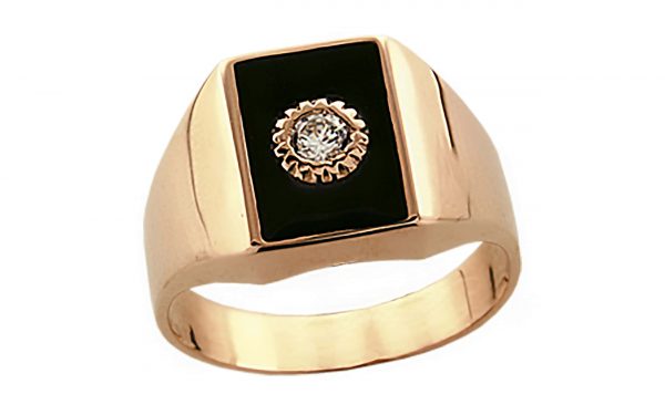 Золотая печатка ПЧ095