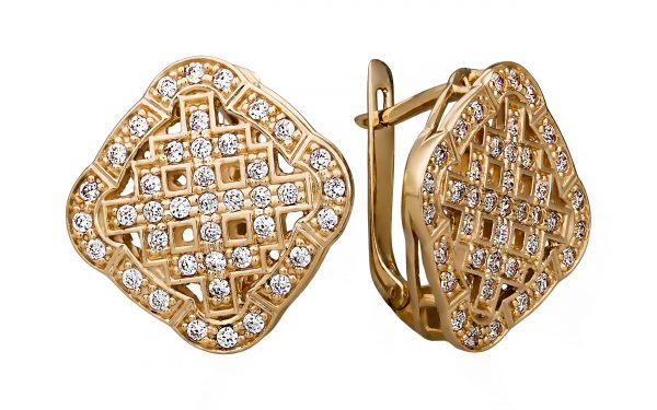 Сережки золотые СВ1205 Золоті сережки СВ1205