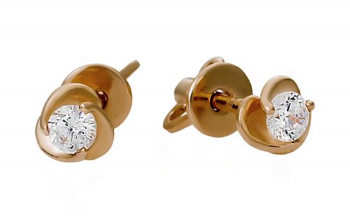 Серьги золотые СВ1764 Золоті сережки СВ1764