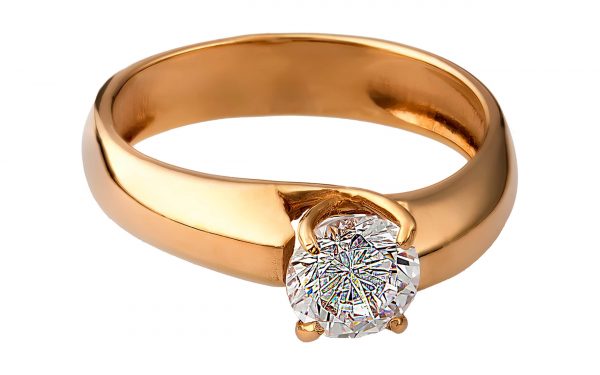 Золота каблучка КВ2163 Золотое кольцо КВ2163