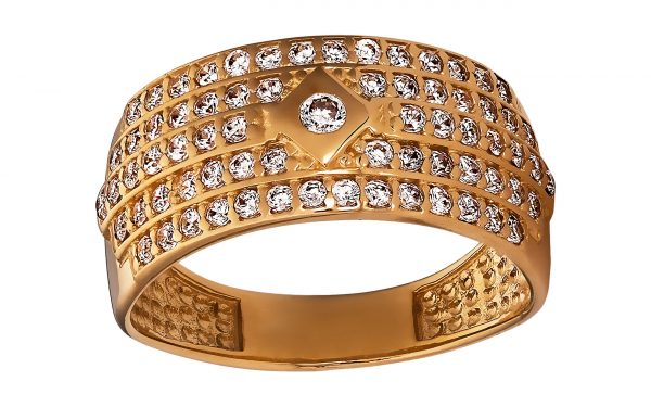 Золота каблучка КВ2387 Золотое кольцо КВ2387