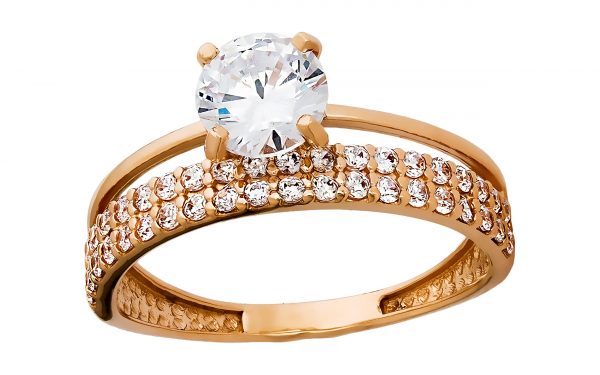 Золота каблучка КВ2396 Золотое кольцо КВ2396