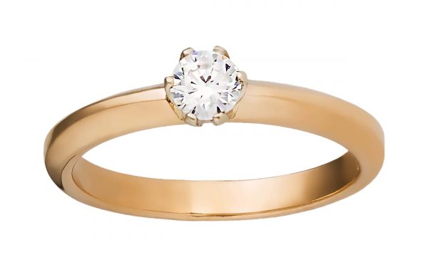 Золота каблучка КВ2403 Золотое кольцо КВ2403