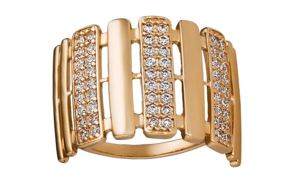 Золота каблучка КВ2410 Золотое кольцо КВ2410