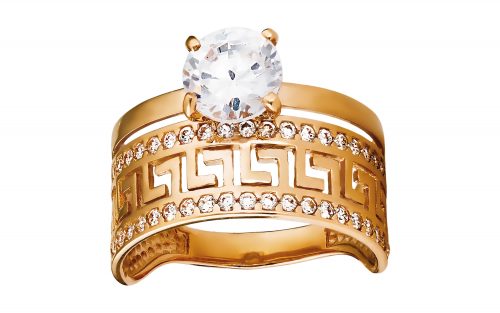 Золота каблучка КВ2412 Золотое кольцо КВ2412