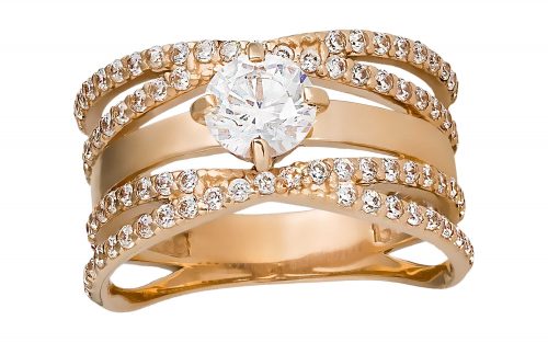 Золота каблучка КВ2416 Золотое кольцо КВ2416