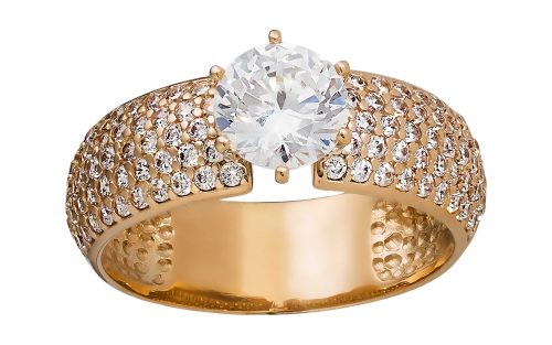 Золота каблучка КВ2418 Золотое кольцо КВ2418