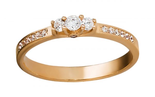 Золота каблучка КВ2421 Золотое кольцо КВ2421