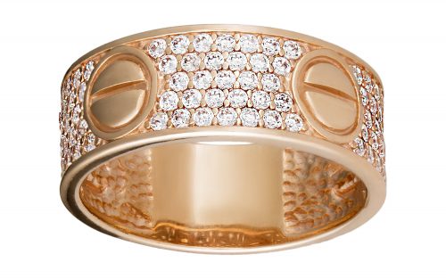 Золота каблучка КВ2423 Золотое кольцо КВ2423