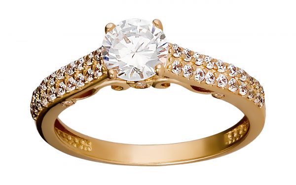 Золота каблучка КВ2448 Золотое кольцо КВ2448