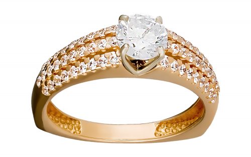 Золота каблучка КВ2451 Золотое кольцо КВ2451