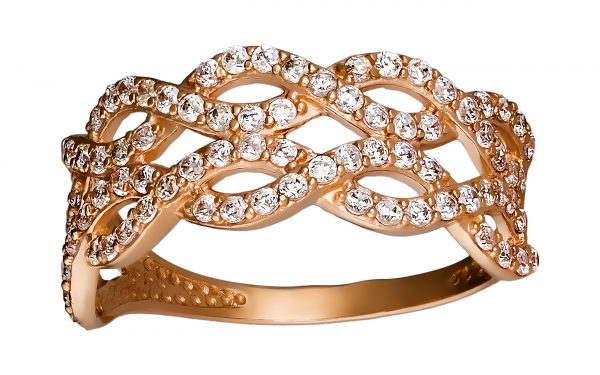 Золота каблучка КВ2466 Золотое кольцо КВ2466
