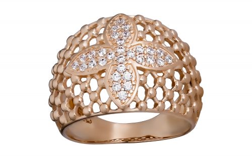 Золота каблучка КВ2487 Золотое кольцо КВ2487