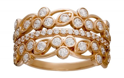 Золота каблучка КВ2492 Золотое кольцо КВ2492