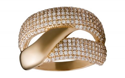 Золота каблучка КВ2524 Золотое кольцо КВ2524