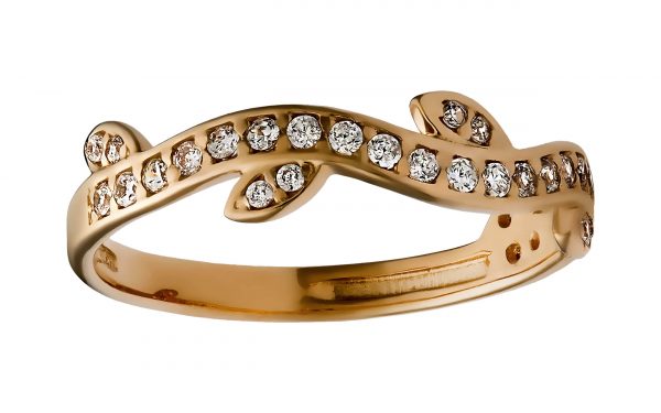 Золота каблучка КВ2533 Золотое кольцо КВ2533