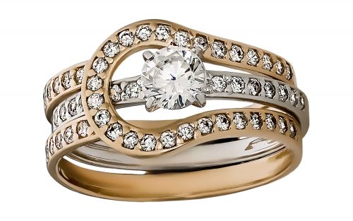 Золота каблучка КВ2559 Золотое кольцо КВ2559