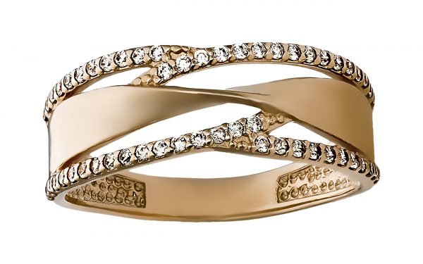 Золота каблучка КВ2560 Золотое кольцо КВ2560