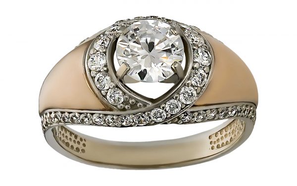 Золота каблучка КВ2580.1 Золотое кольцо КВ2580.1