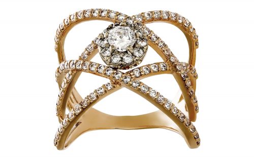 Золота каблучка КВ2586 Золотое кольцо КВ2586