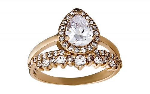 Золота каблучка КВ2594 Золотое кольцо КВ2594