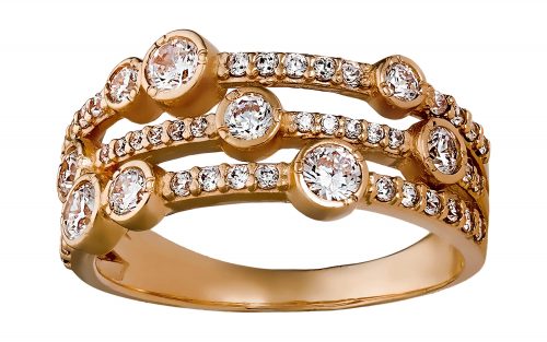 Золота каблучка КВ2600 Золотое кольцо КВ2600